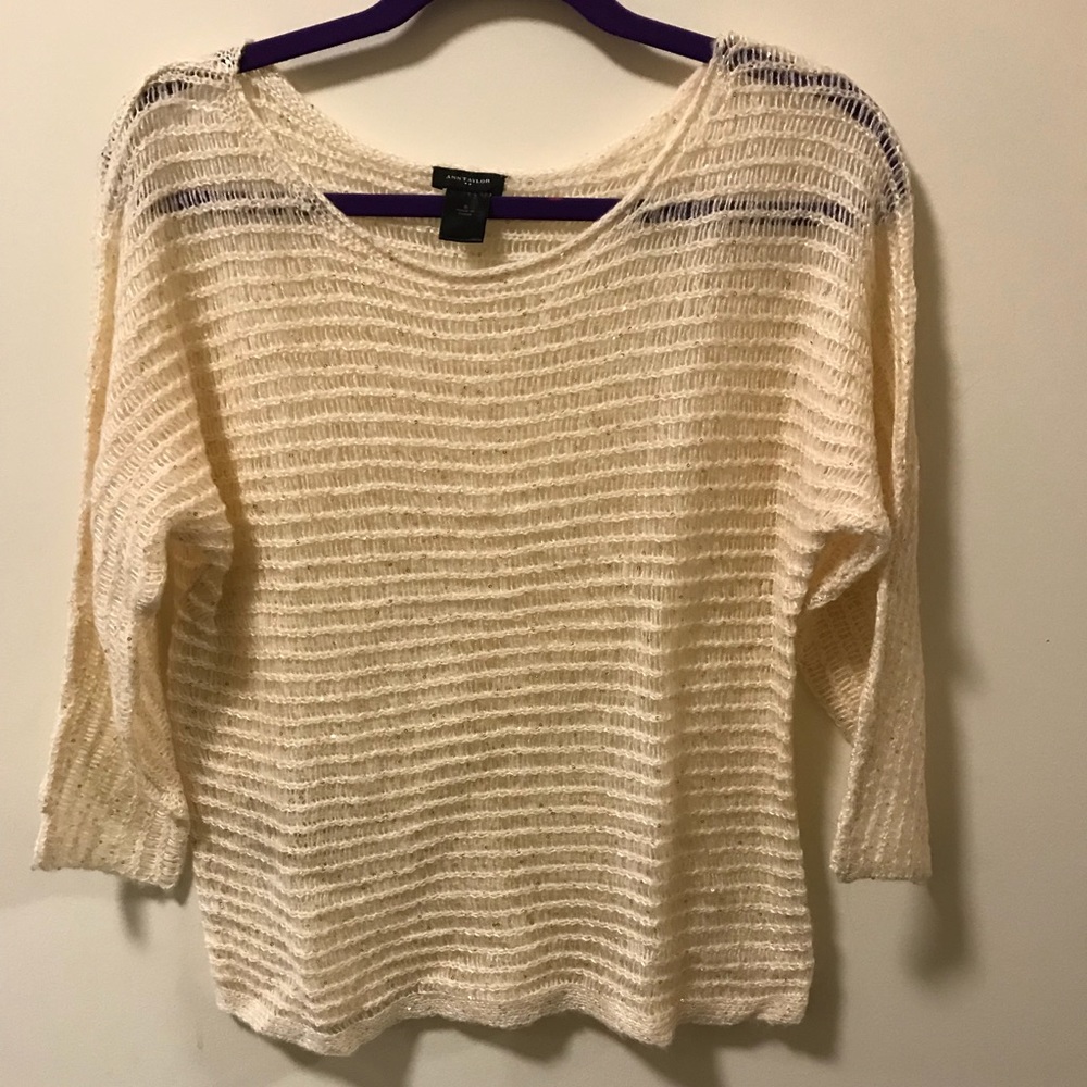 Cream colored Ann Taylor light-weight sweater