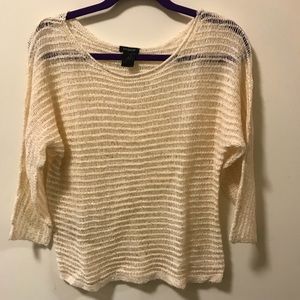 Cream colored Ann Taylor light-weight sweater