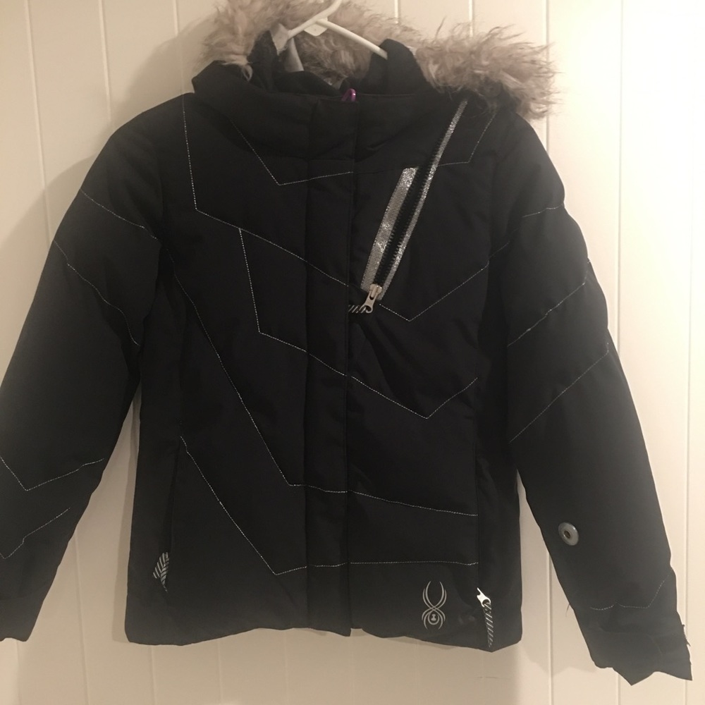 Spyder ski jacket with hood