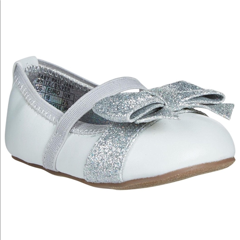 Stuart Weitzman Baby Jane Glitter Flats - Picture 2 of 4