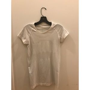 Lululemon Swiftly Short Sleeve White T-Shirt