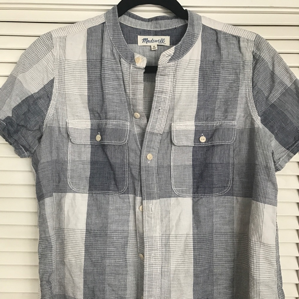 Madewell plaid button up shirt