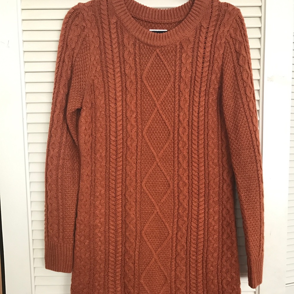 Merona sweater dress in rust color