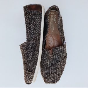Toms Heather Brown Sz 9