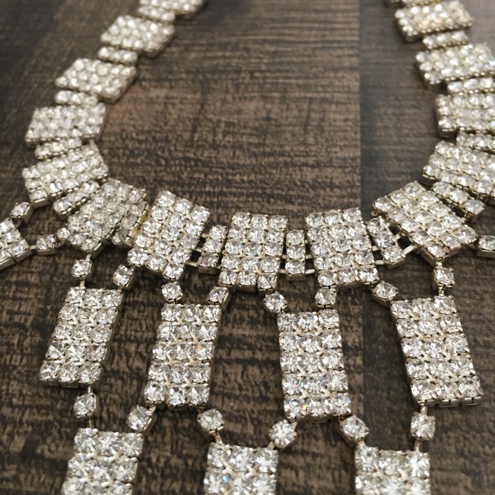 Dramatic Rhinestone Necklace - image 2