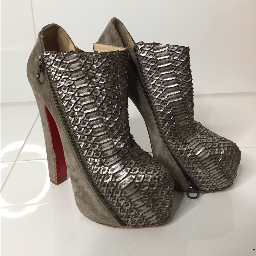 Christian Louboutin A1 Python Bootie - image 1