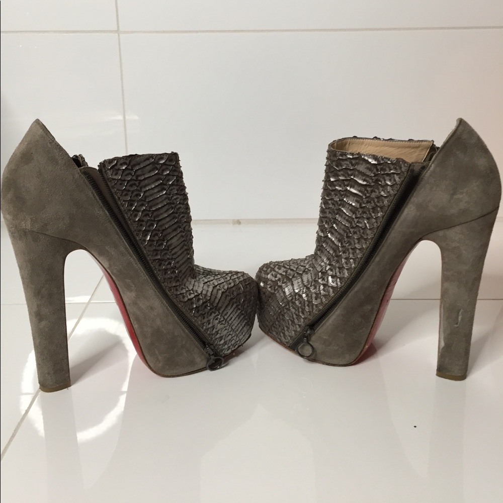 Christian Louboutin A1 Python Bootie - image 5