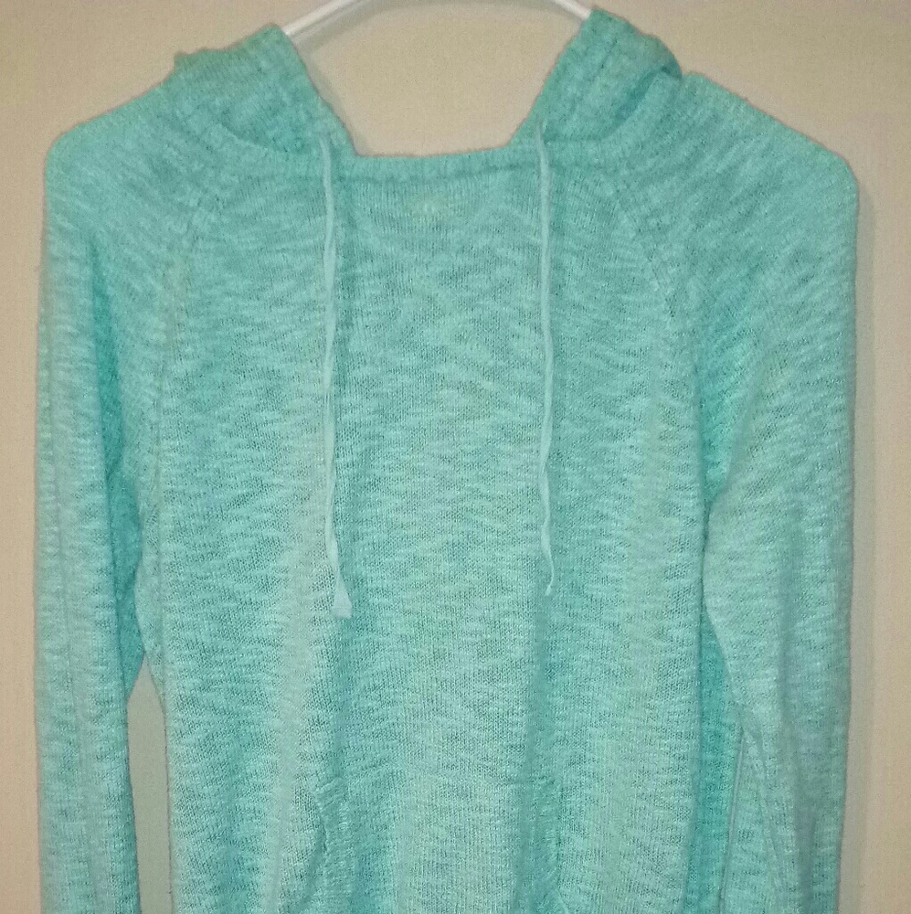 Teal Colored Knitted Sweater