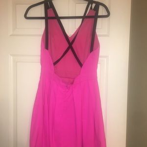 Bright pink dress