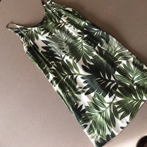 Topshop Palm shift dress