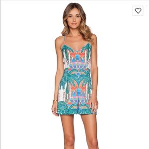 MARA HOFFMAN - Tank Romper in Mirage White