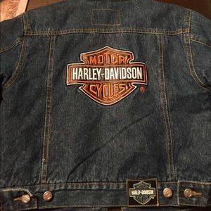 Boys Harley-Davidson lined denim jacket