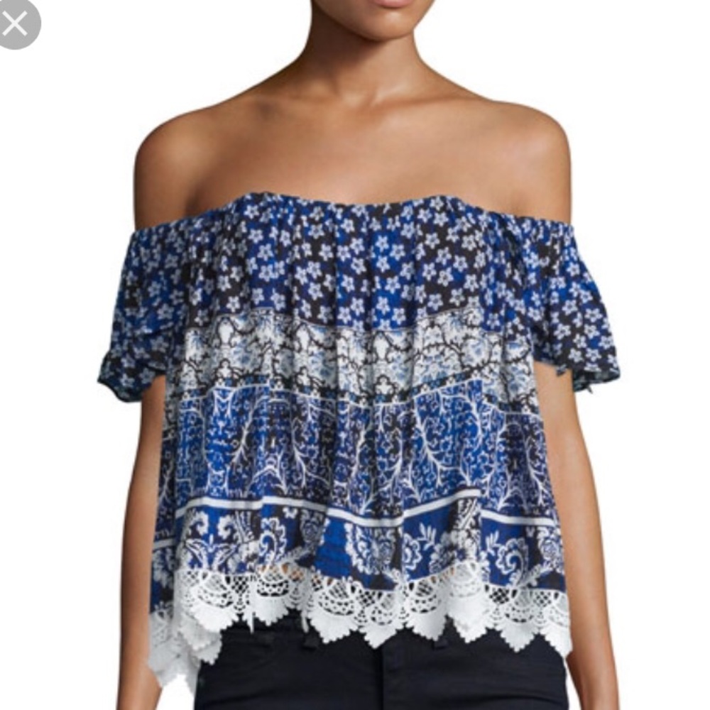 Lovers + Friends off the shoulder blouse