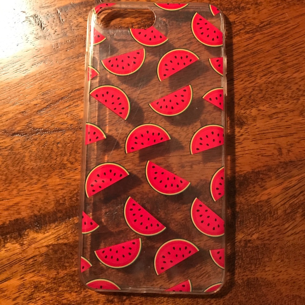 Clear watermelon iPhone 6 Plus case