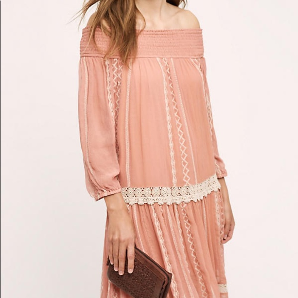 Anthropologie Floreat Orchard Off shoulder dress