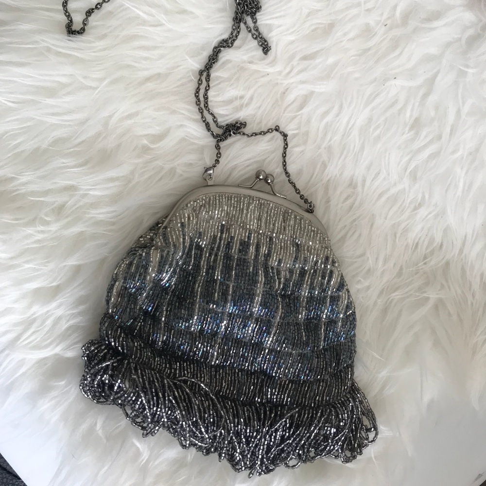 ANTHROPOLOGIE VELELLA BEADED CLUTCH