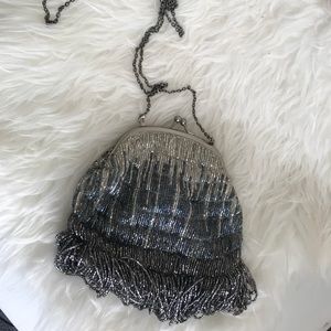 ANTHROPOLOGIE VELELLA BEADED CLUTCH