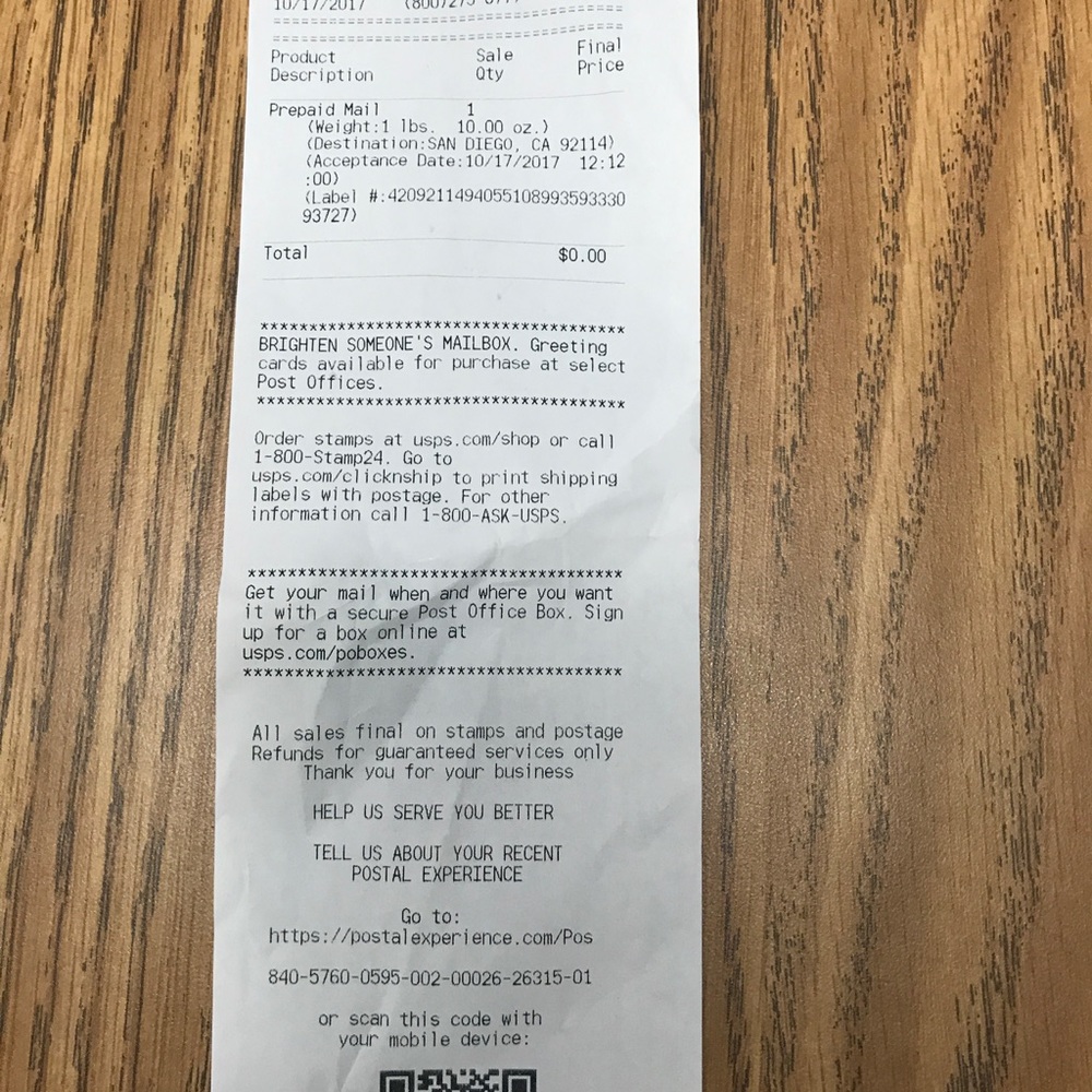 Receipt
