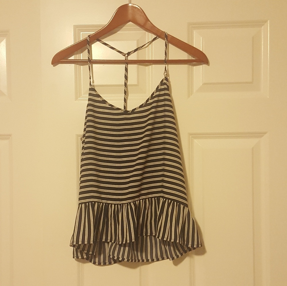 《abercrombie》striped tank