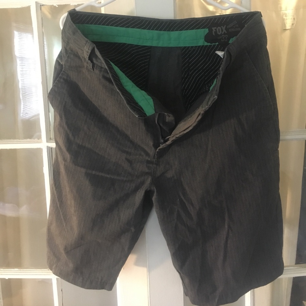 Fox Grey Pinstripe Shorts