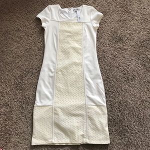 Cream dress from down east.