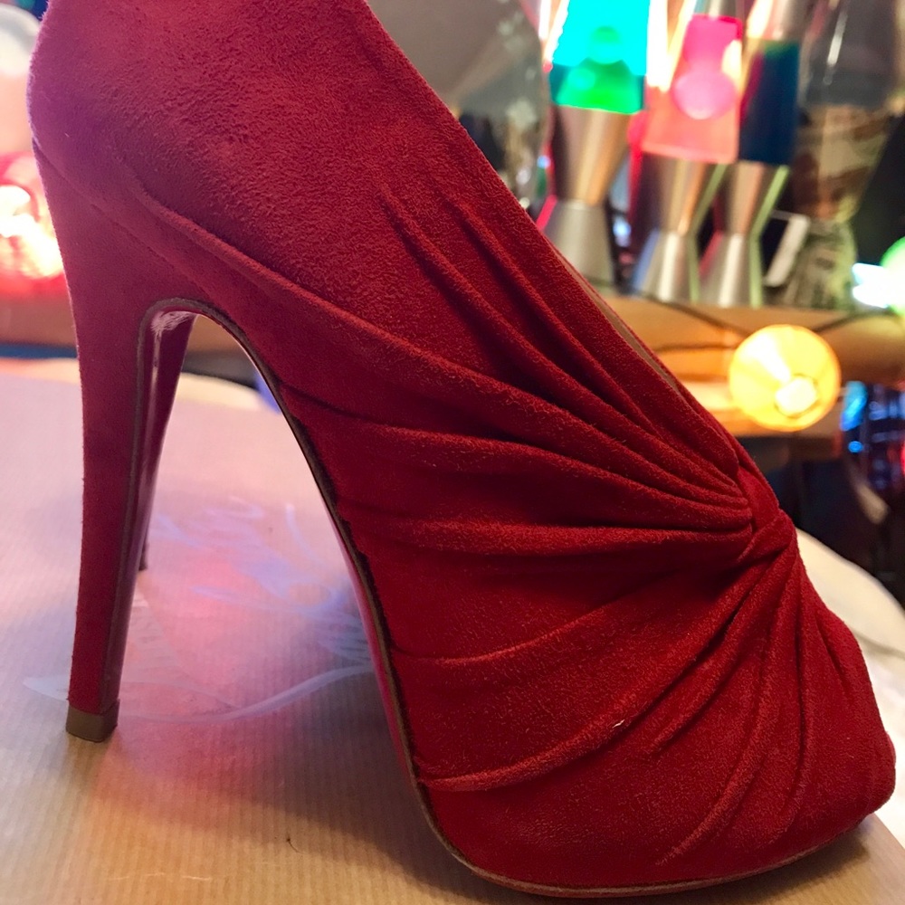 Authentic red suede Louboutins