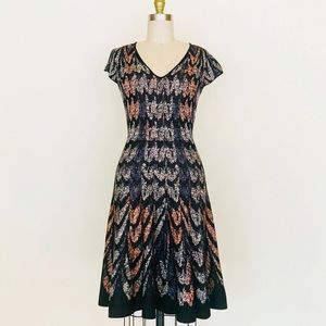 BCBG sweater knit fit and flare dress