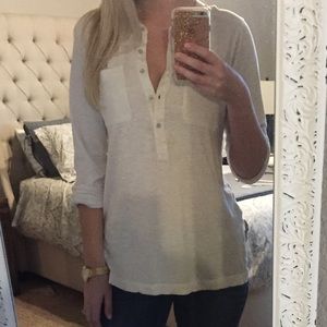 Loft Henley long sleeve tee.