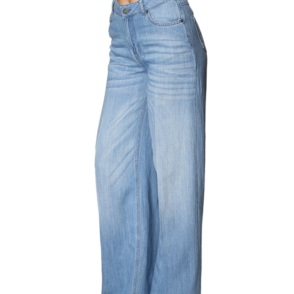 Asos noisy may soft wide leg jean .