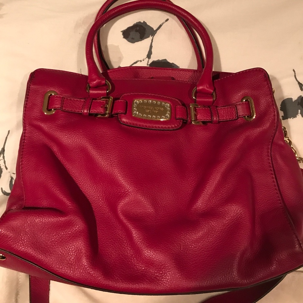 Michael Kors hot pink handbag