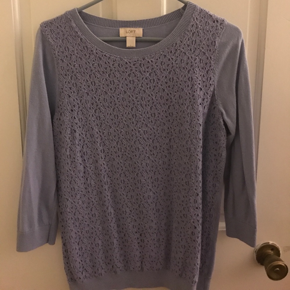 Large loft sweater pretty lilac color