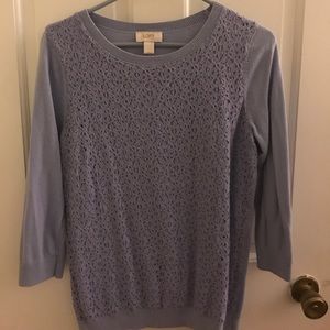 Large loft sweater pretty lilac color