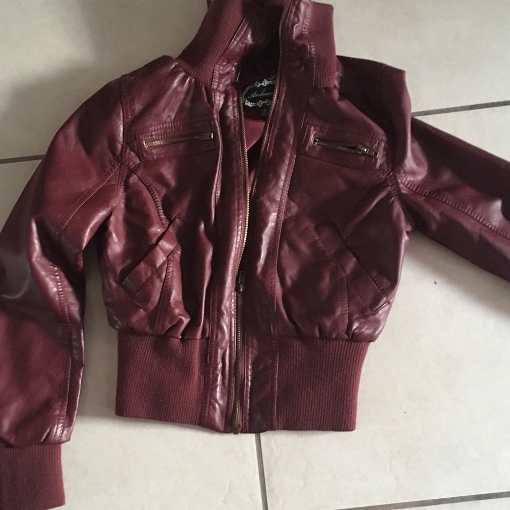 Burgundy jacket
