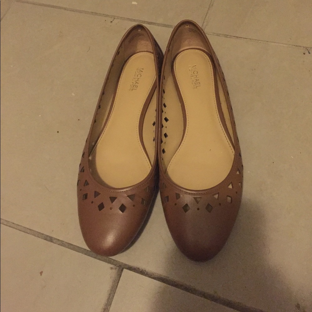 Michael Kors brown flats.