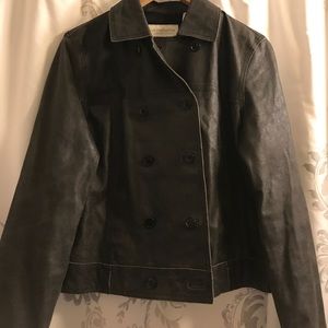 Liz Claiborne black leather jacket