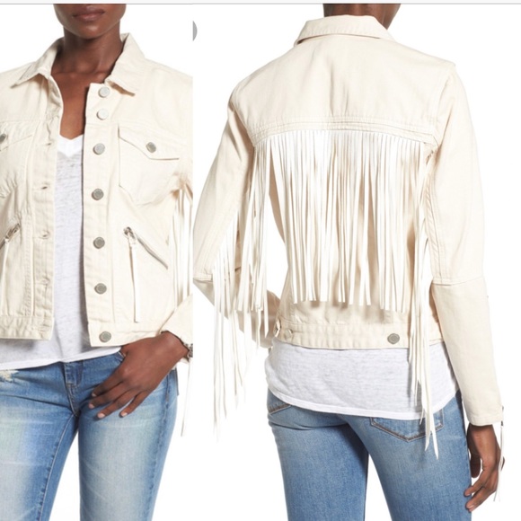blank nyc fringe denim jacket