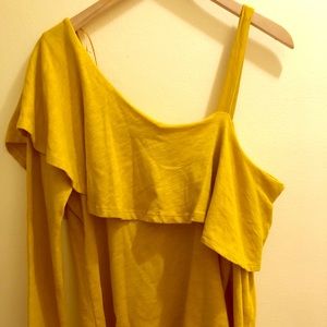 Anthropologie Mustard Yellow One Sleeve 9hisstl