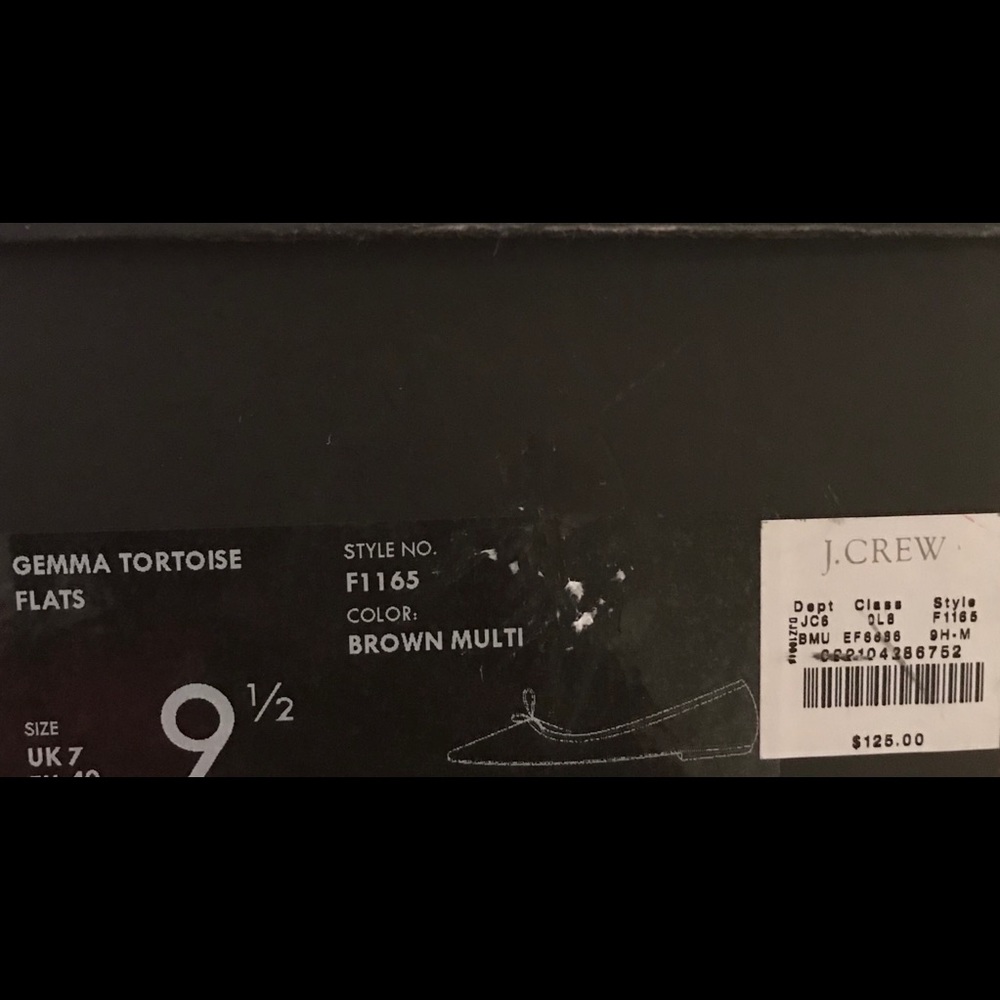 J.Crew Gemma Flat Tortoise