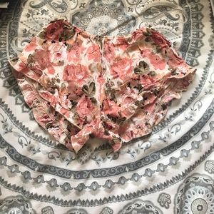 Pink Floral Vodi Shorts