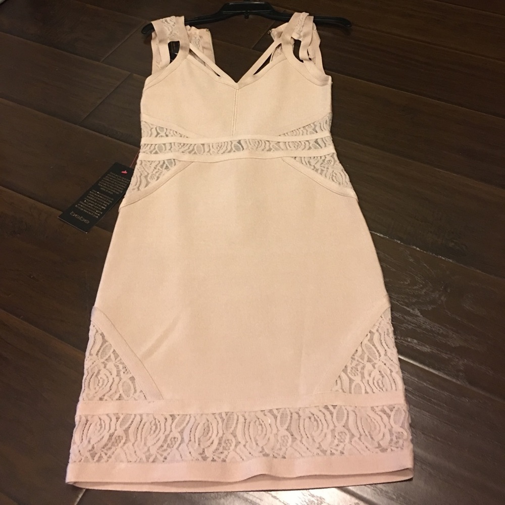 Blush Bebe party dress
