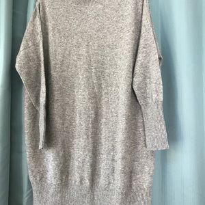 H&M Mock neck gray cashmere dress/tunic