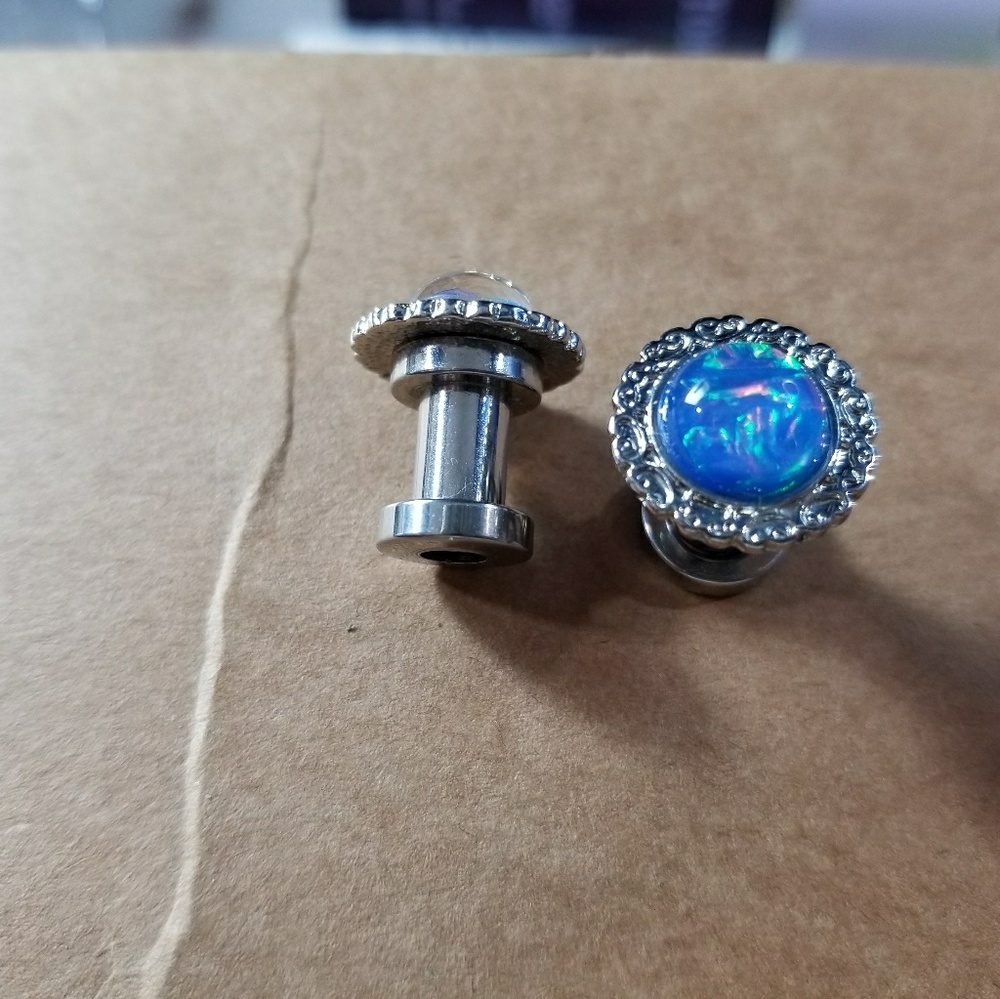 Blue opal plugs 2g