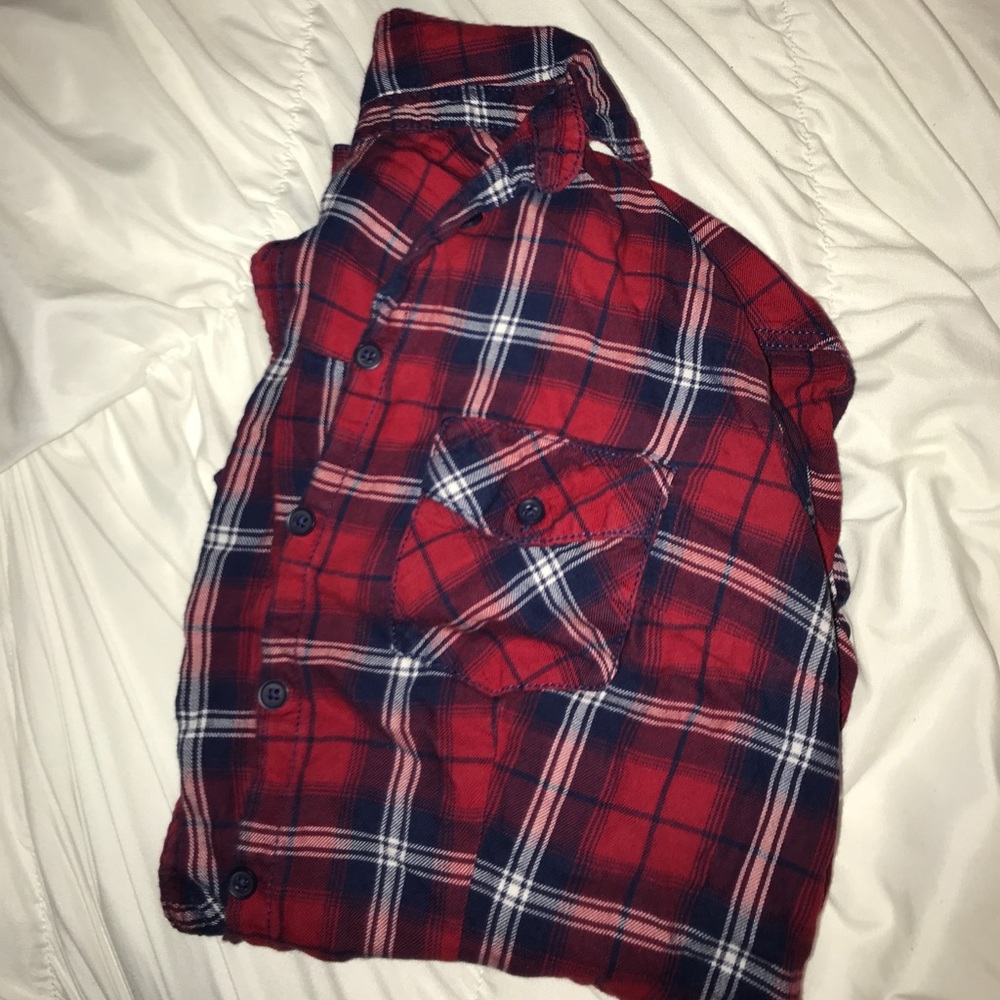 H&M Blue And Red Flannel Size 4