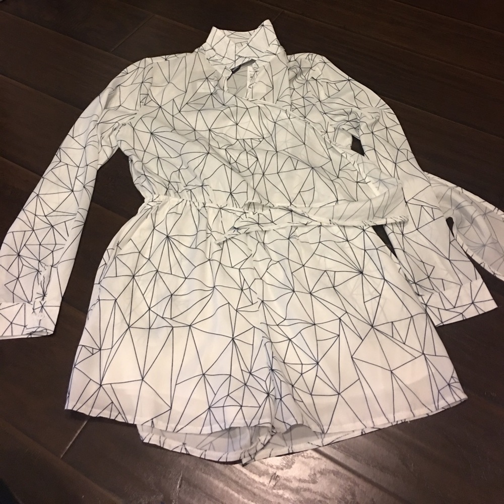 Missguided long sleeve romper