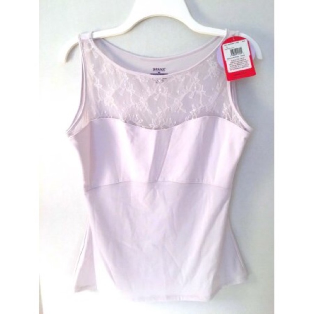 💜 NWT SPANX Hide & Sleek Lace Bateau Camisole💜