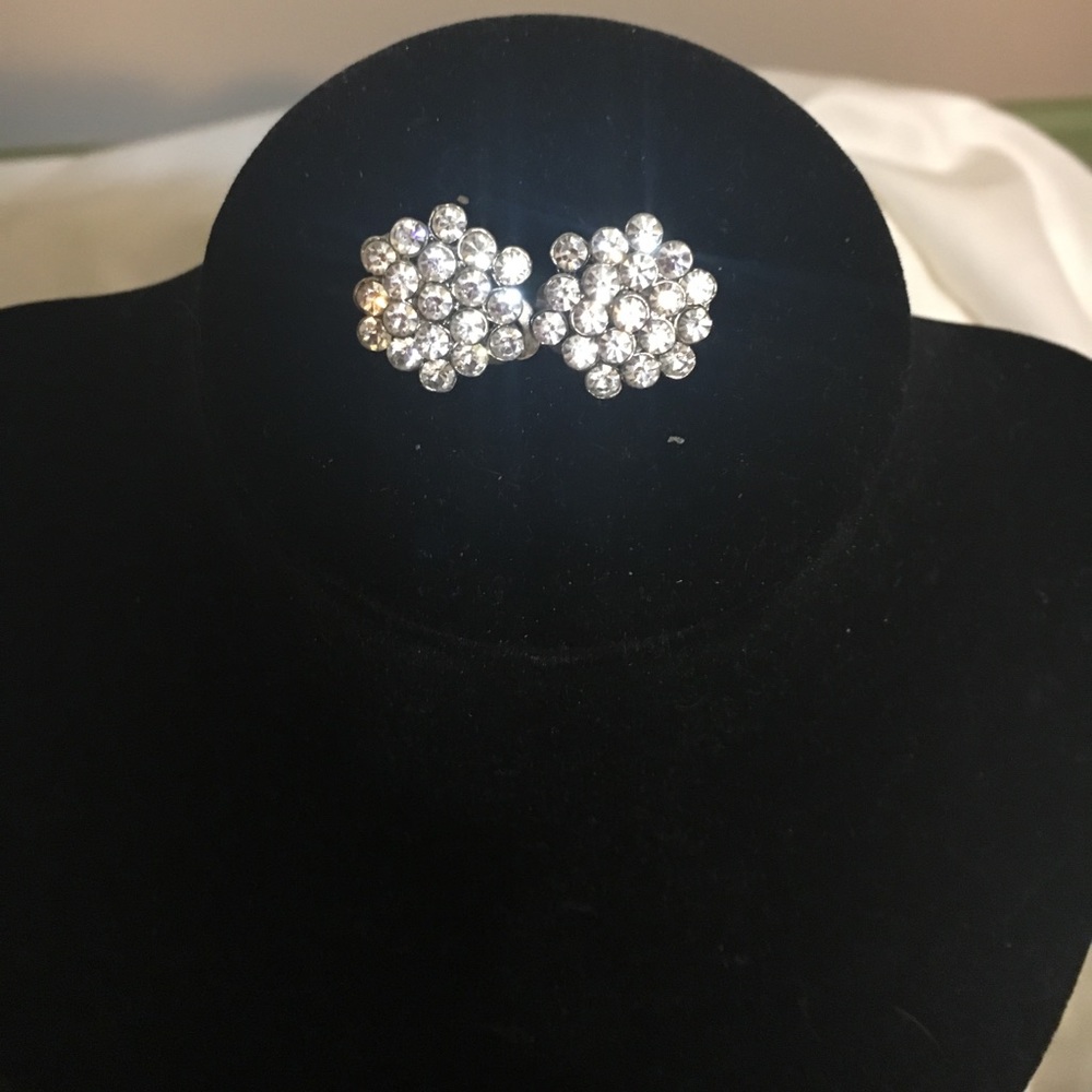 Clip Rhinestone Earrings