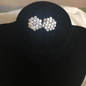 Clip Rhinestone Earrings
