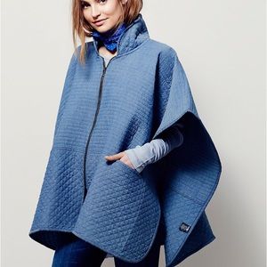 Free People Quilted Poncho