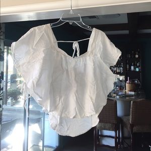 Open side, tie boho top