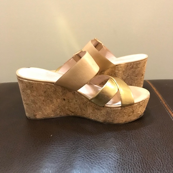 Kate Spade Talula Wedge Sandal Natural Leather - Picture 2 of 5